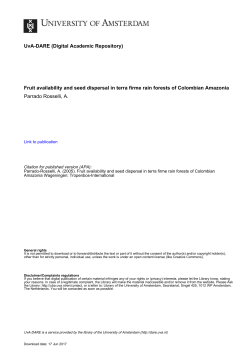 6. seed dispersal modes of the sandstone plateau - UvA-DARE