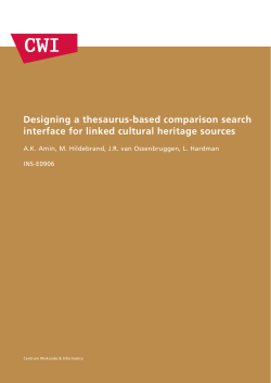 Designing a thesaurus-based comparison search