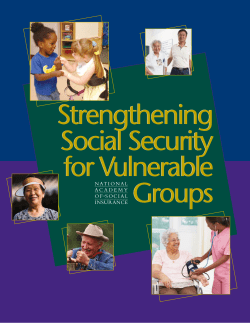 Strengthening Social Security for Vulnerable Populations