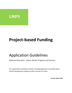 Project-based Funding - Education