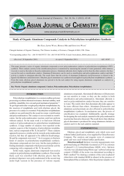 Study of Organic Aluminum Compounds Catalysts in Poly(ethylene