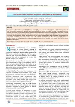 New Multifunctional Properties of Synthetic Fabrics coated by