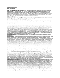 Terms and Conditions