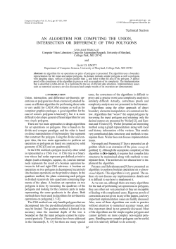 an algorithm for computing the union, intersection or