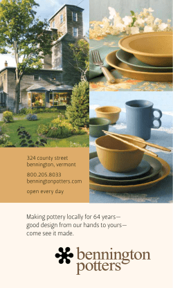 Making pottery locally for 64 years