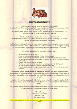 Functions and Events