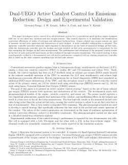 Dual-UEGO Active Catalyst Control for Emissions Reduction