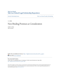 Non-Binding Promises as Consideration