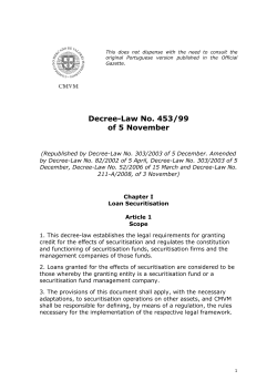 Decree-Law No. 453/99 of 5 November