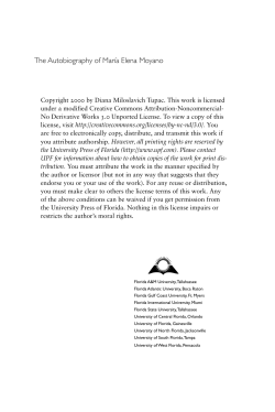 The Autobiography of Mar&iacute;a Elena Moyano