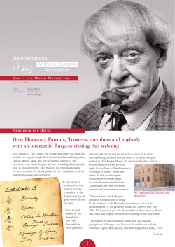 Dear Honorary Patrons, Trustees, members