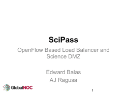 SciPass - GlobalNOC - Indiana University