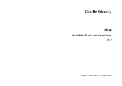 score - Charlie Sdraulig