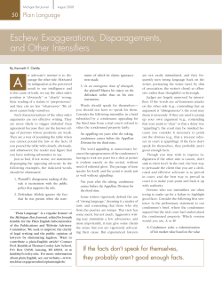 Eschew Exaggerations, Disparagements, and Other Intensifiers