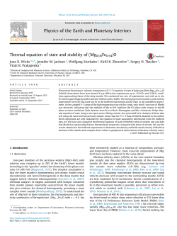 Thermal equation of state and stability of (Mg0.06Fe0