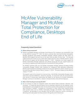 McAfee Vulnerability Manager FAQ