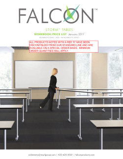 storm&trade; tables - Falcon Products