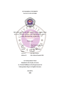 gunadarma university faculty of letters the similarities of the woman