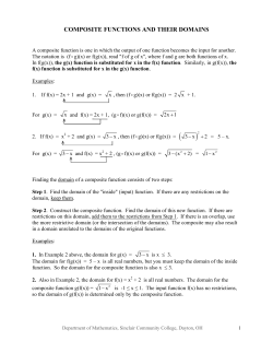 domain of composite functions