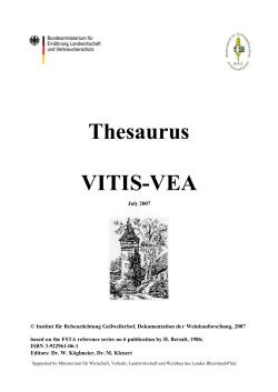 Thesaurus VITIS-VEA