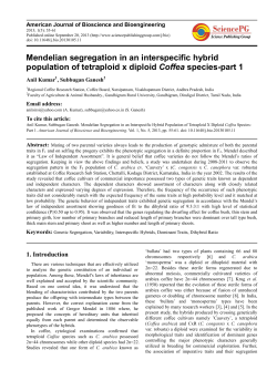 Mendelian segregation in an interspecific hybrid population of