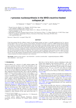 r-process nucleosynthesis in the MHD+neutrino