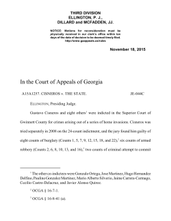 In the Court of Appeals of Georgia