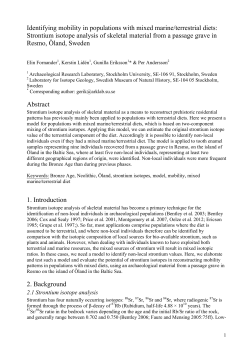 Identifying mobility in populations with mixed marine