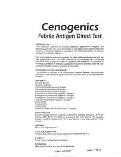Febrile Antigen Direct Test