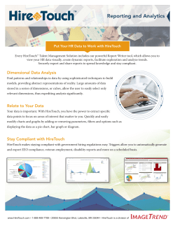 Reporting and Analytics