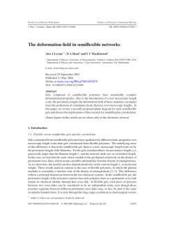 The deformation field in semiflexible networks