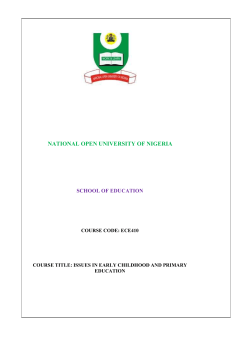 ECE410 - National Open University of Nigeria