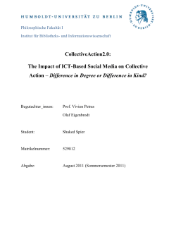 CollectiveAction2.0: The Impact of ICT