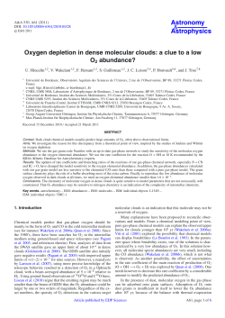 Oxygen depletion in dense molecular clouds: a clue to a low O2