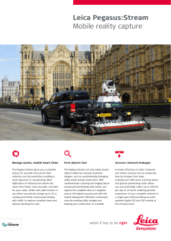 Leica Pegasus:Stream datasheet