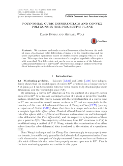 POLYNOMIAL CUBIC DIFFERENTIALS AND CONVEX POLYGONS