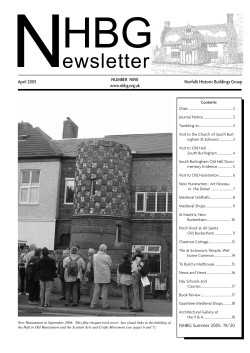 Spring 2005 - Norfolk Historic Builds Group