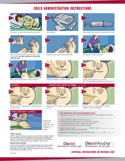 CHILD ADMINISTRATION INSTRUCTIONS