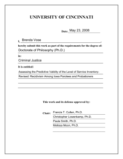Assessing the Predictive Validity of the Level of Service