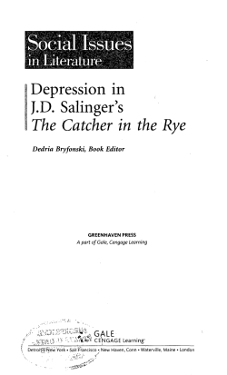 Depression in JD Salinger`s The Catcher in the Rye