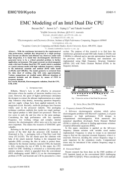 EMC Modeling of an Intel Dual Die CPU