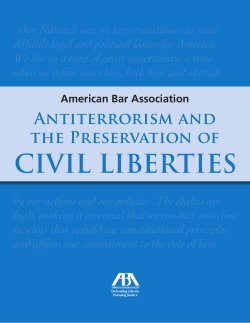 Antiterrorism and the Preservation of Civil Liberties