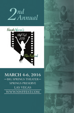 2016 Program - Nevada Women`s Film Festival