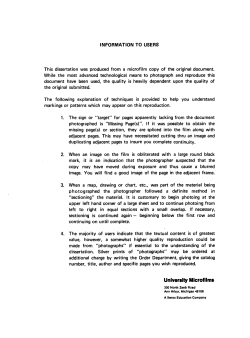 University Microfilms