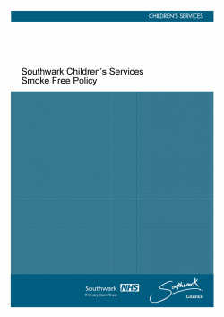 Children`s services smoke free policy