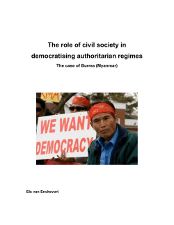 The role of civil society in democratising authoritarian regimes