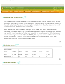 Introduction of Irrigation Associations
