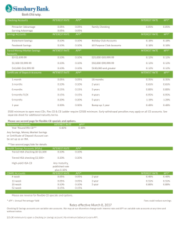 Rates effective March 8, 2017