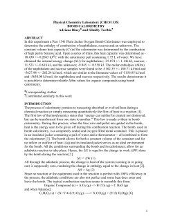 Physical Chemistry Laboratory [CHEM 335]