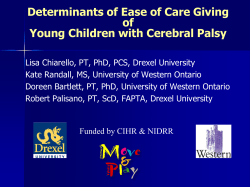 Determinants of Ease of Caregiving of Young Children